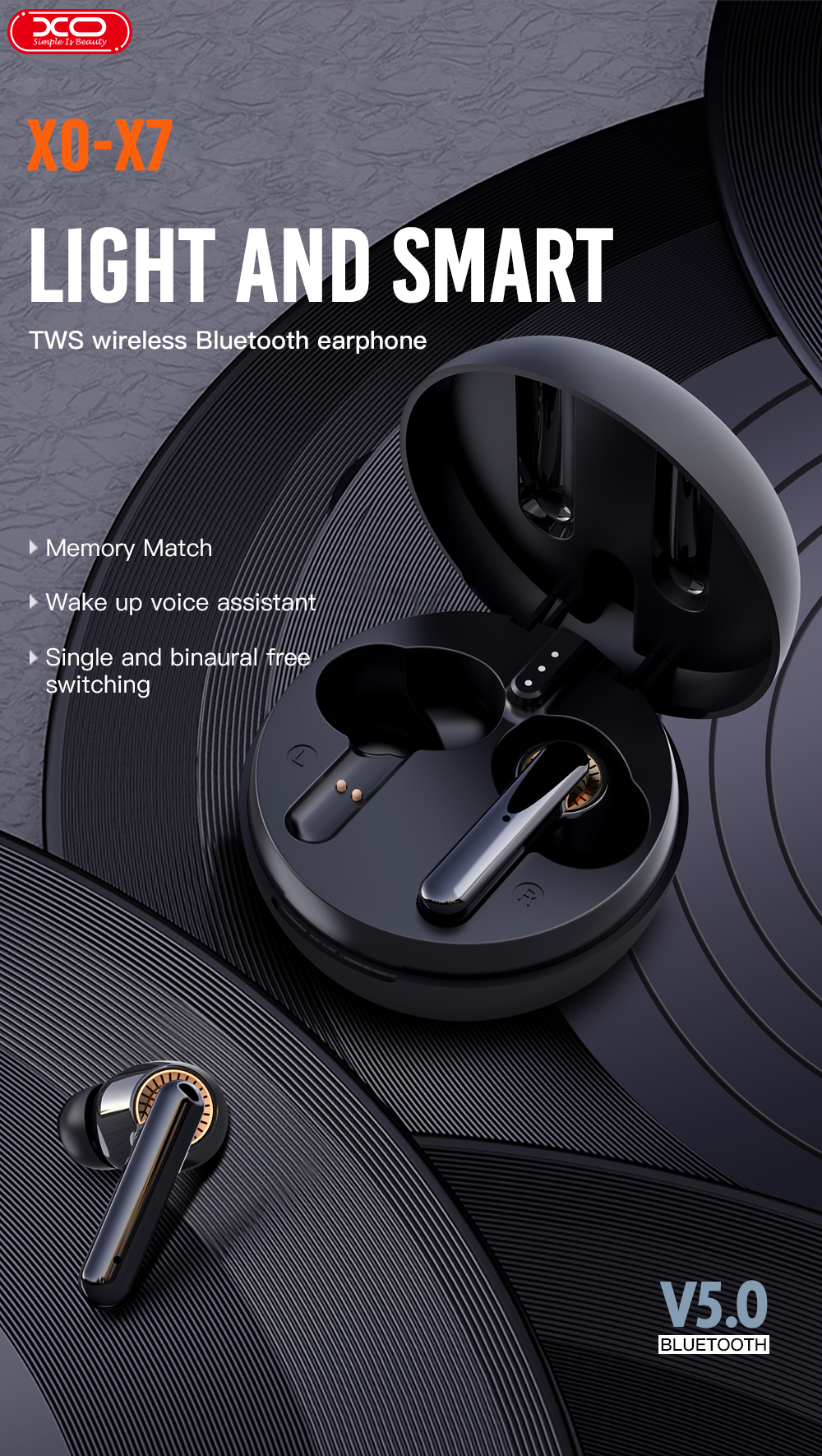 Ecouteurs Bluetooth X7 avec Boitier de Charge