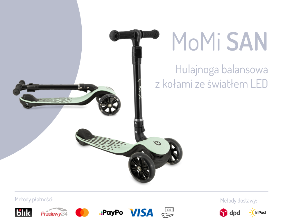 MoMi SAN балансировочный скутер – идеально для начинающих